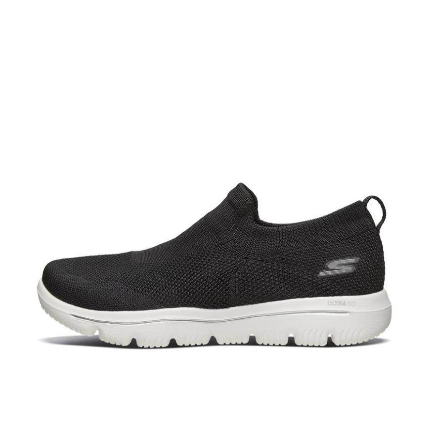 Skechers Go Walk Evolution 黑白编织一脚套