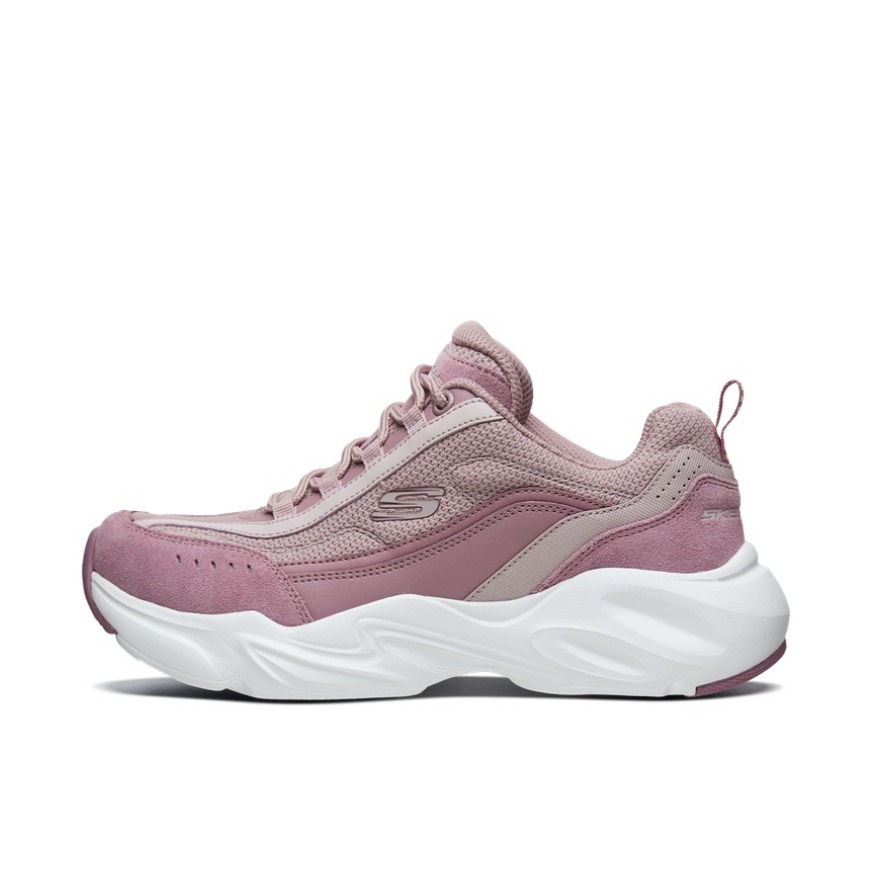 Skechers 厚底熊猫鞋复古老爹鞋 粉色