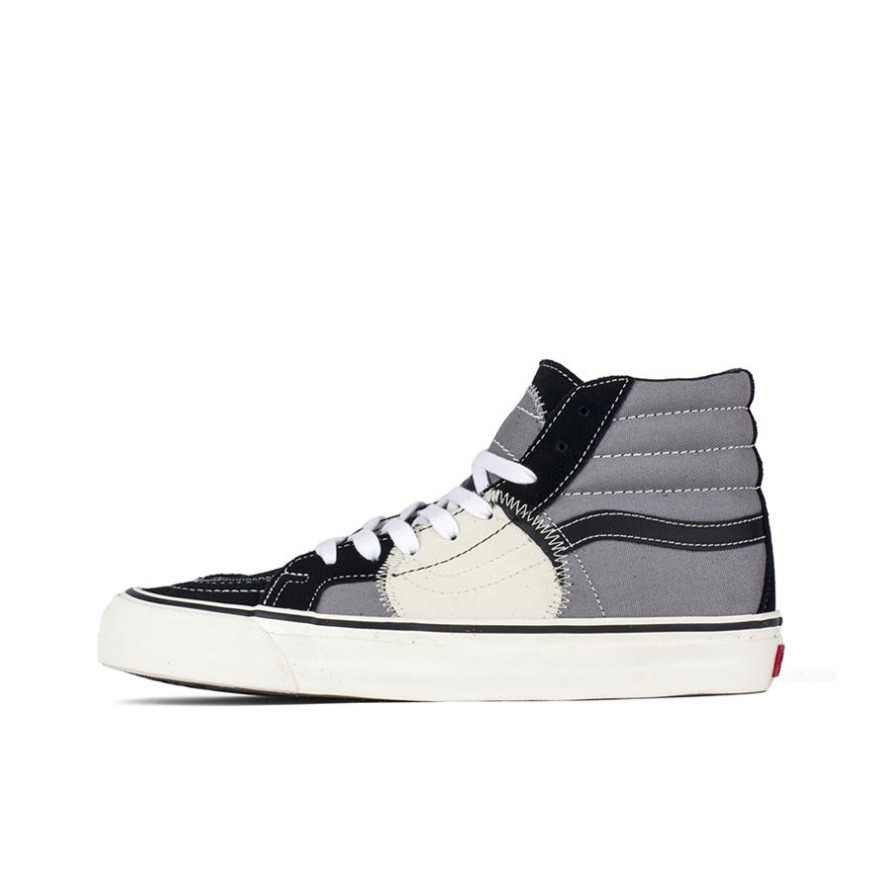 Vans SK8-Hi Bricolage 灰黑白拼接