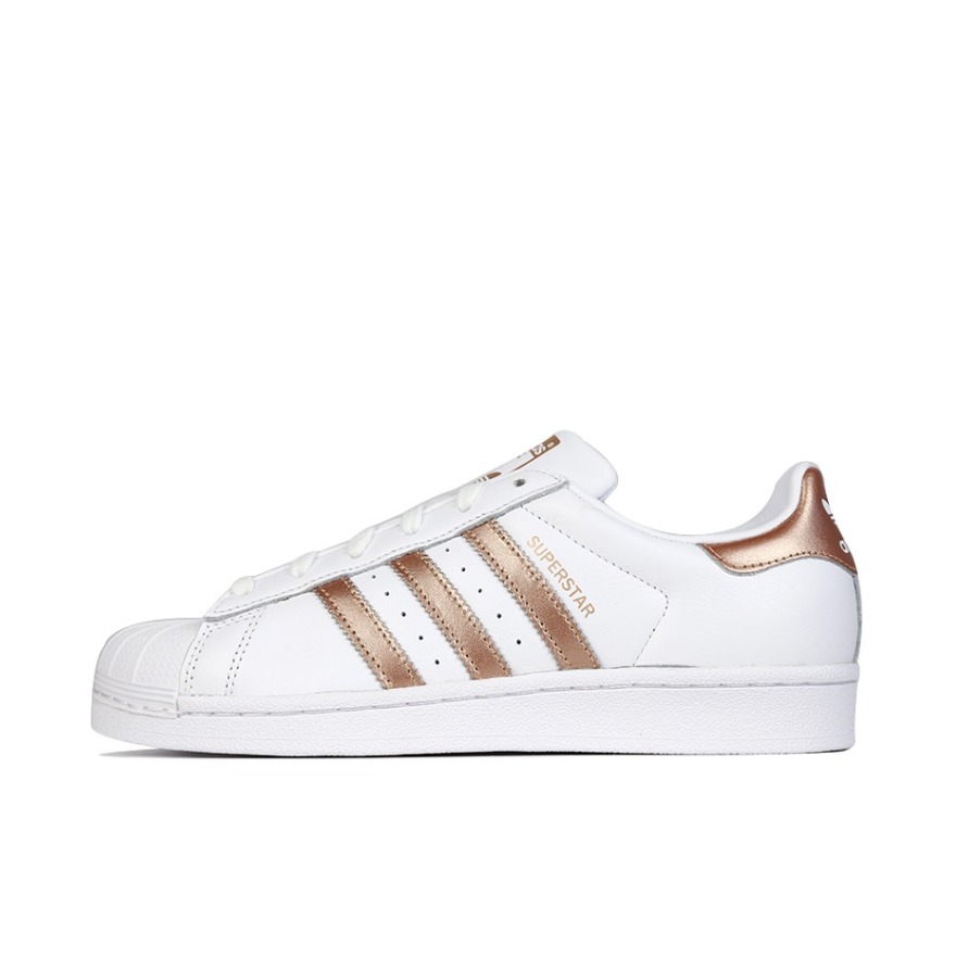 adidas Originals Superstar 亮白/浅铜金属