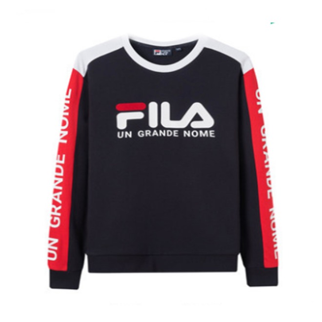 FILA 斐乐官方 男子  2019秋季新款圆领休闲运动套头衫