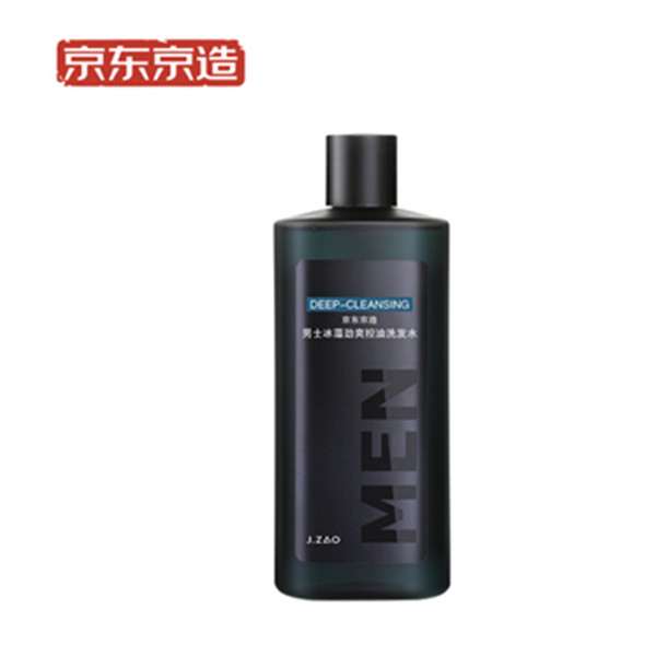 京造男士冰藻劲爽控油洗发水300ml*3