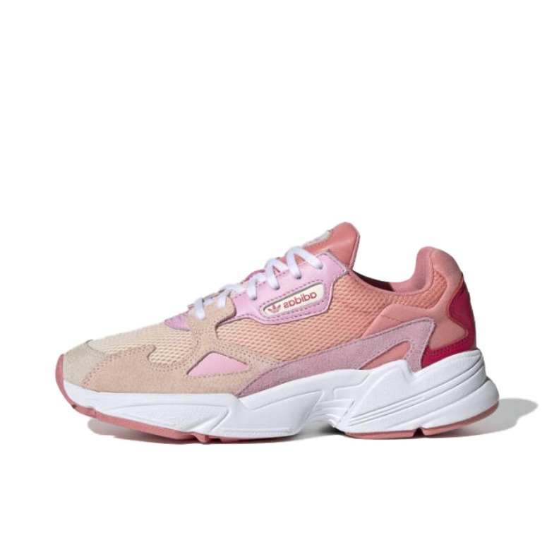 adidas Falcon W White/LightPink 珊瑚粉