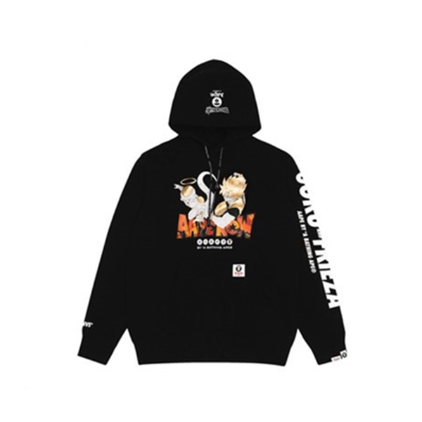 Aape X DRAGON BALL SUPER悟空大战弗利萨猿颜加绒卫衣