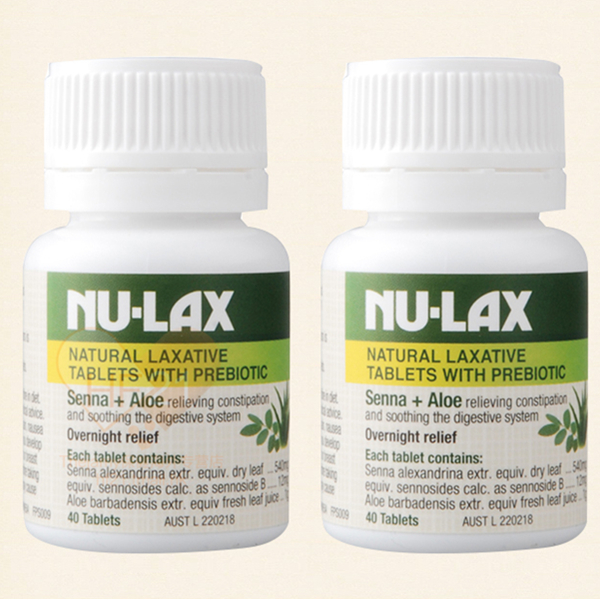 Nu-Llax 果蔬润肠通便乐康片 40片*2瓶