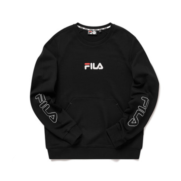 FILA FUSION 斐乐 男子2019秋季新款经典LOGO印花套头卫衣男