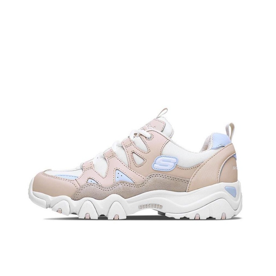 Skechers D'lites 2.0 White/Pink 白粉