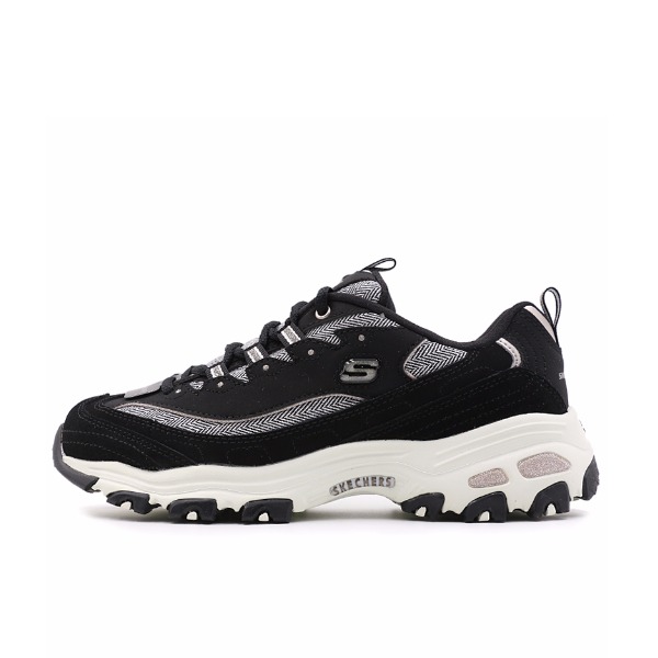 Skechers D'Lites   Black 黑花灰
