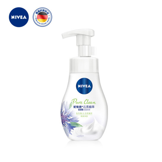妮维雅 云柔植萃氨基酸洁面泡泡180ml*4件+柔肤水30ml*4