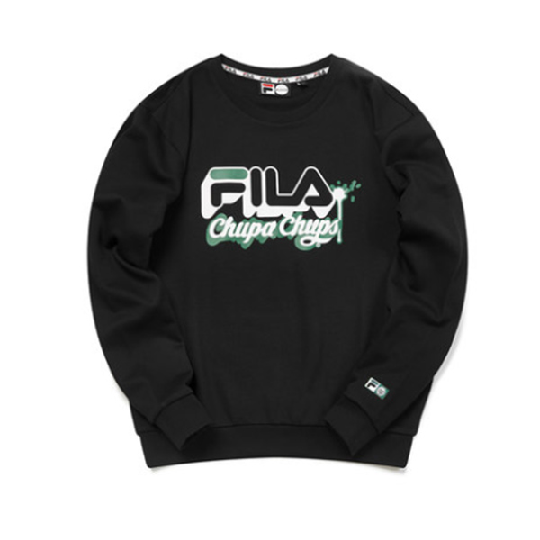 FILA FUSION 斐乐 男子 2019冬季新款棒棒糖LOGO男款卫衣