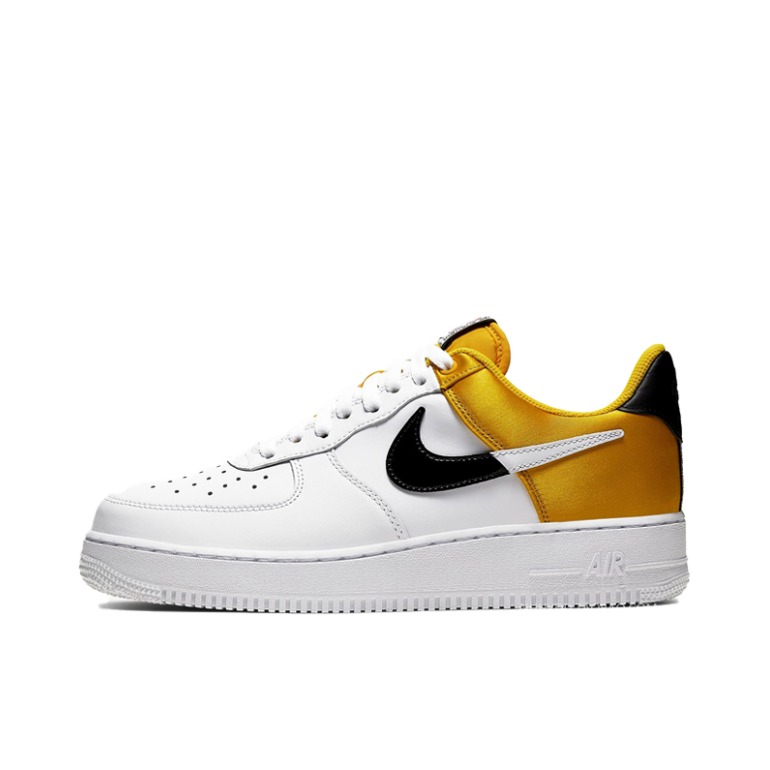 Nike Air Force 1 Amarillo 白黑金