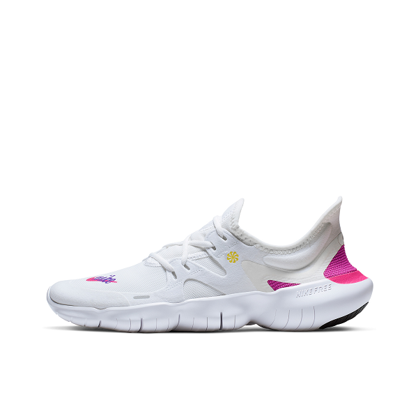 Nike Free RN 5.0 女子跑步鞋 白粉黄