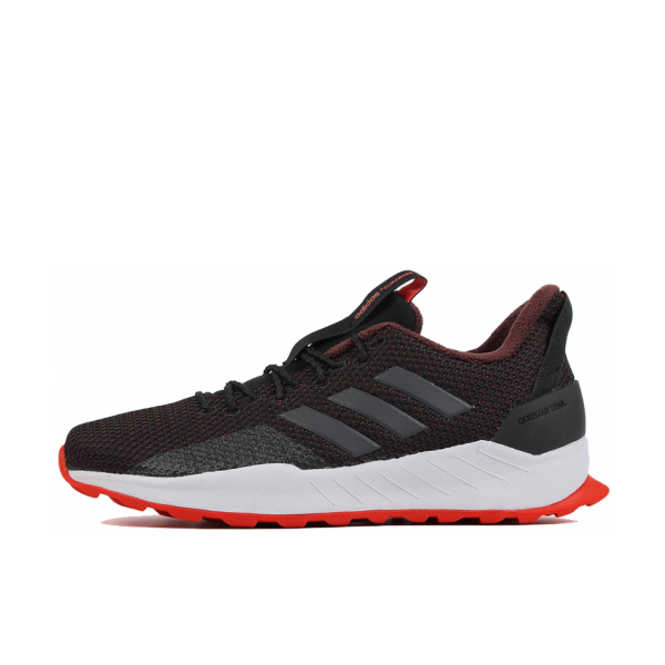 adidas Questar Trail 跑步运动鞋 黑白红