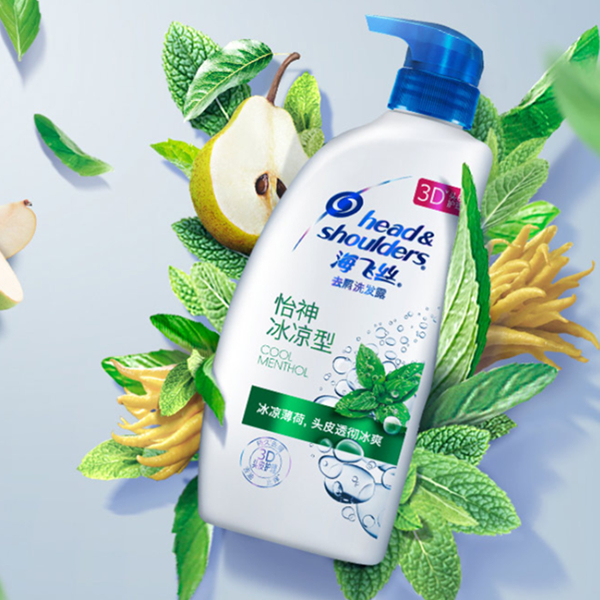 海飞丝洗发水怡神冰凉型1L