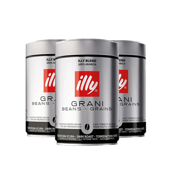 ILLY 意利 经典深度烘焙咖啡豆 250g*3罐