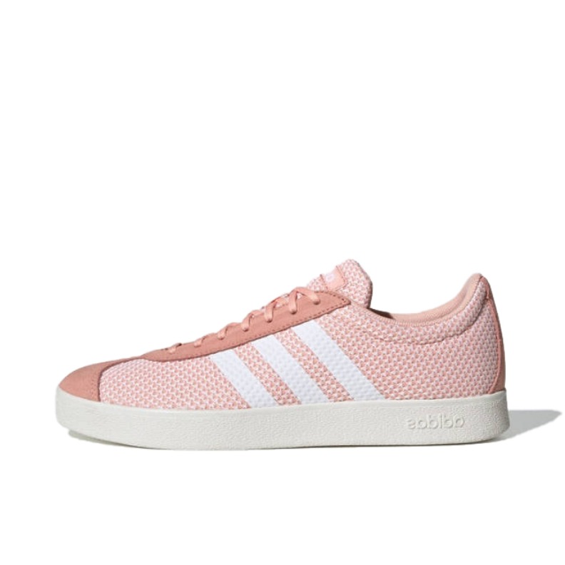 adidas VL Court 2.0 粉白/网眼