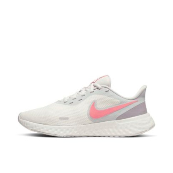 Nike Revolution 5 女子跑步鞋 白灰粉