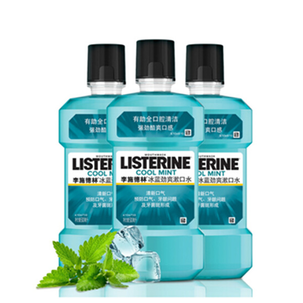 李施德林 (Listerine) 漱口水500mL*3瓶装（赠1瓶）