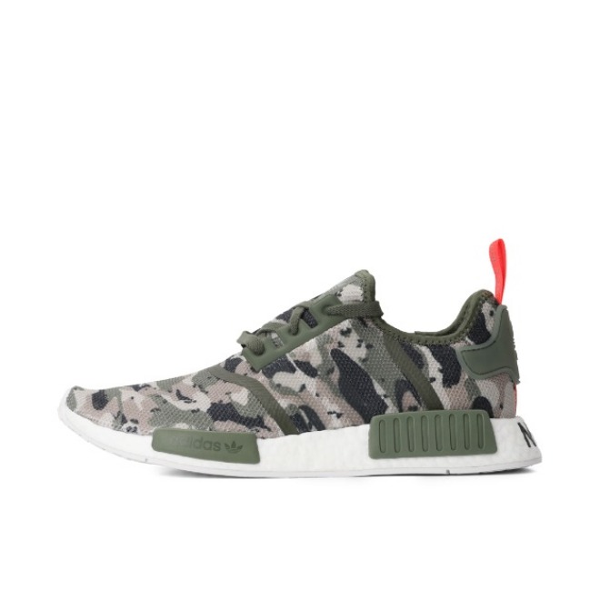 【0点秒】adidas Originals NMD 运动鞋 绿色迷彩