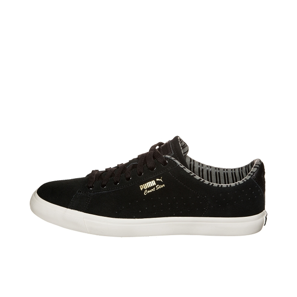 【0-2点折上折】Puma Court Star 休闲鞋 黑麂皮/白