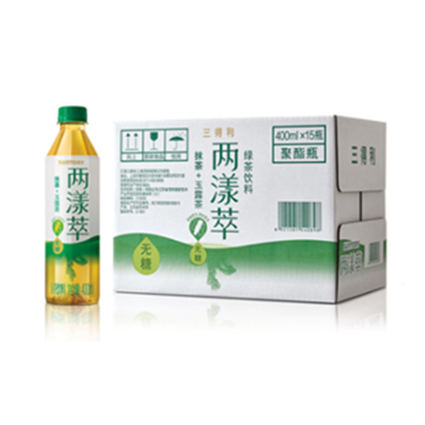 三得利 两漾萃绿茶（无糖）400ml*15瓶