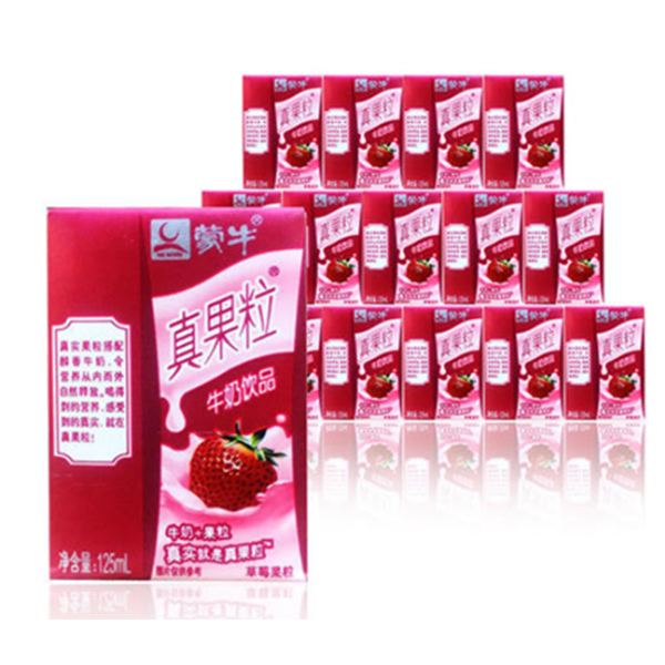 蒙牛小真果粒饮品 125ml*20盒