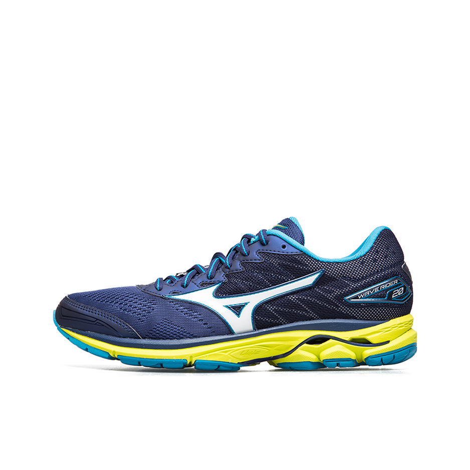 【最后冲刺】Mizuno Wave Rider 20 运动鞋  蓝黄