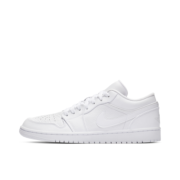 【返场识货】Air Jordan 1 Low 纯白/光面皮Low