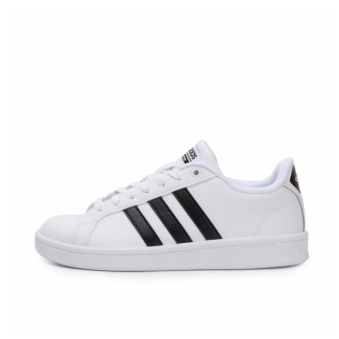 【返场识货】adidas NEO Cloudfoam 休闲板鞋 白黑