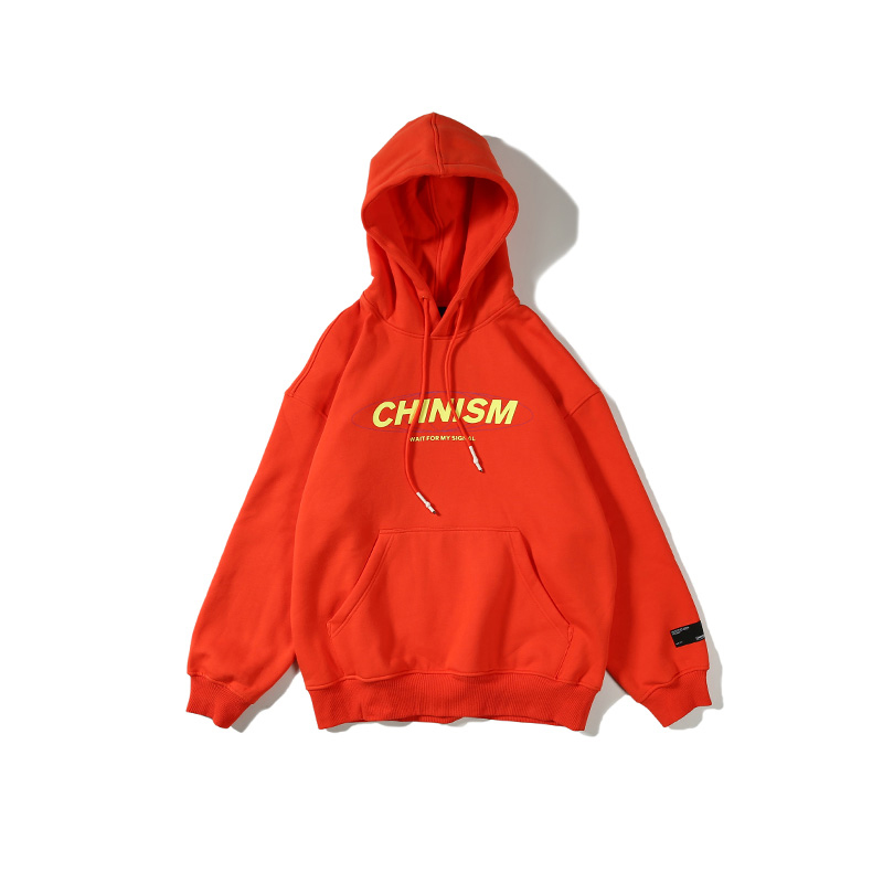 Chinism logo印花连帽卫衣