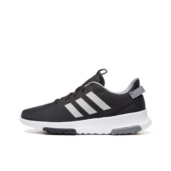 【返场识货】adidas Cloudfoam Racer 休闲运动鞋 黑白灰