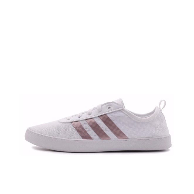 【返场识货】adidas NEO QT Vulc 2.0 运动鞋 白色玫瑰金