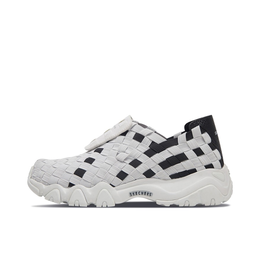 Skechers D'lites 2.0 熊猫鞋 白黑编织