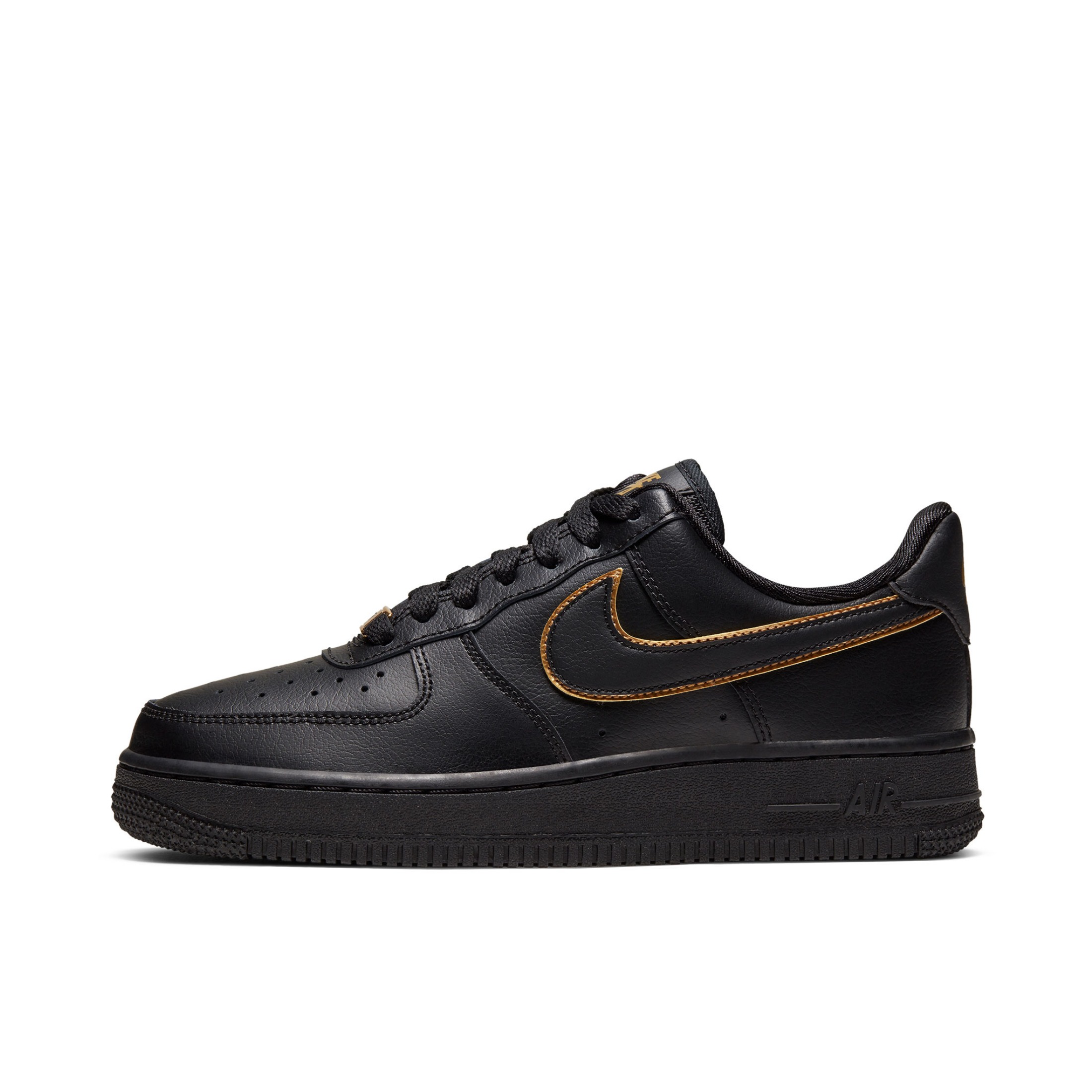 Nike Air Force 1 Black 黑/金属金