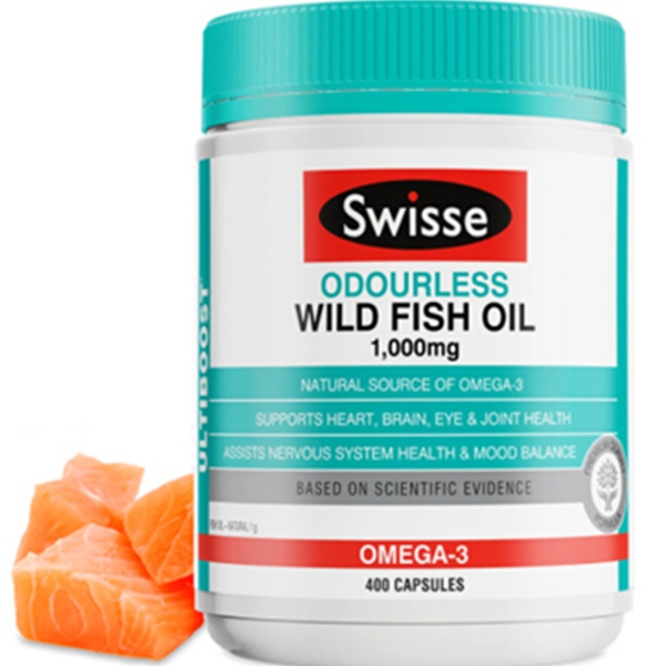 Swisse 野生鱼油软胶囊Omega-3 1000mg 400粒