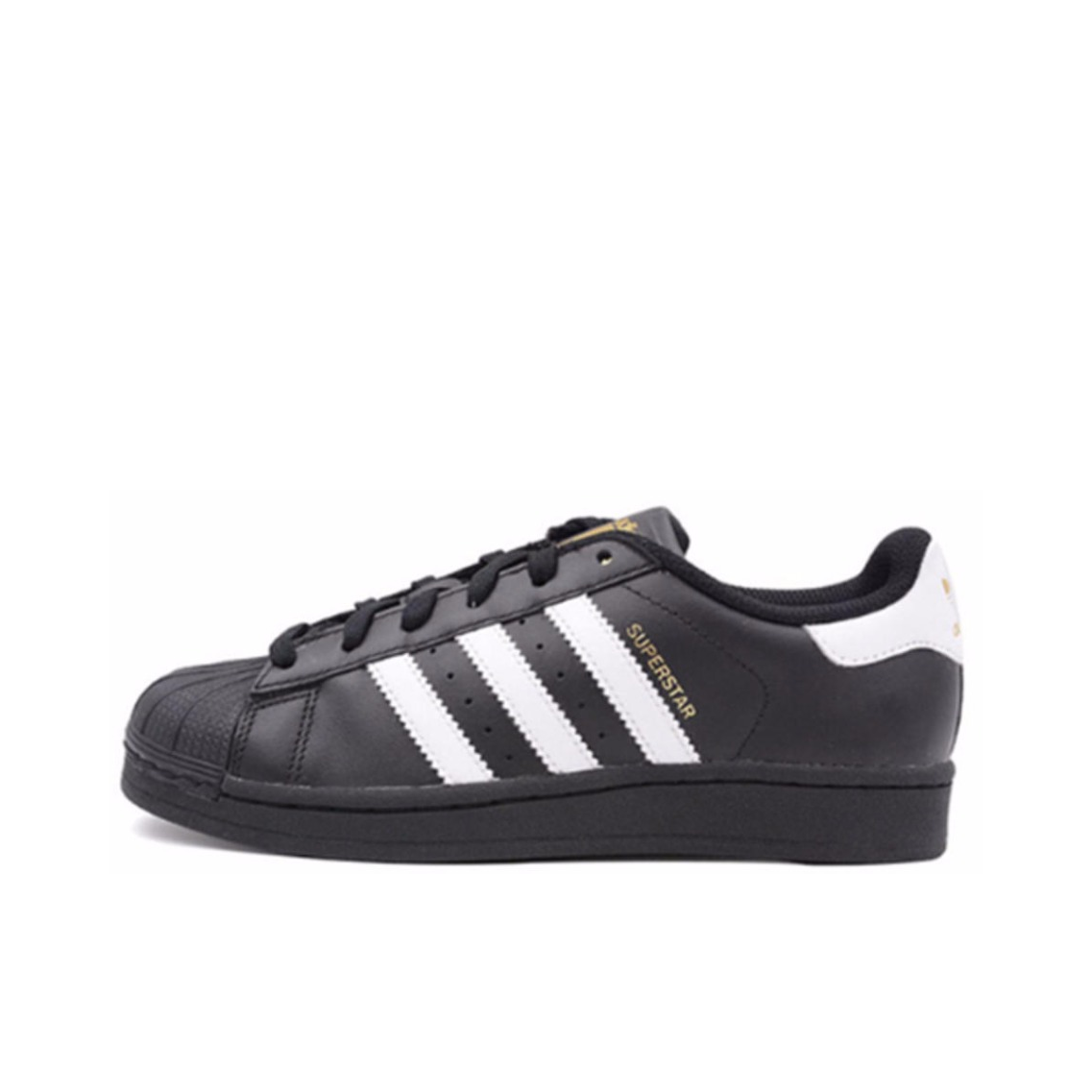 【黑5感恩季】adidas Originals Superstar 黑白金标