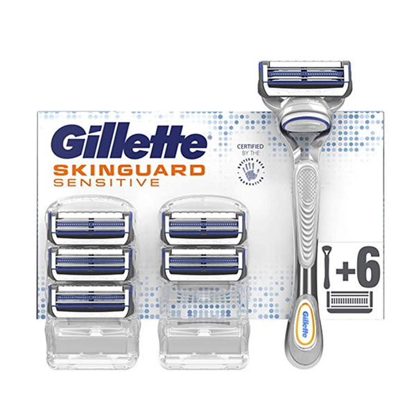 Gillette 吉列 SKIN 剃須刀（1刀架+6刀頭）