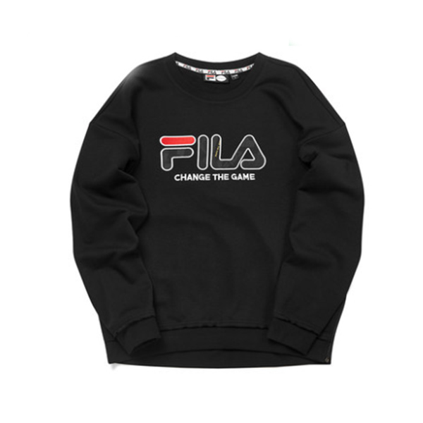 FILA FUSION 斐樂   2019冬季新款寬松線條LOGO男衛(wèi)衣