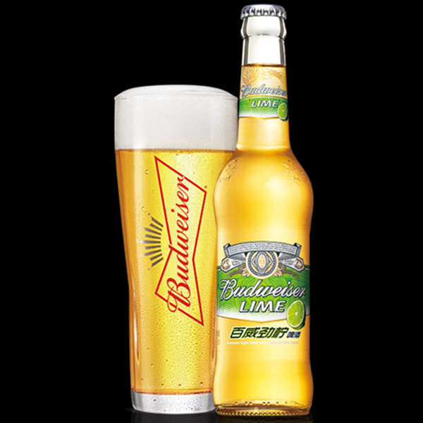 Budweiser/百威啤酒劲柠青柠檬味果味黄啤330ml*24瓶