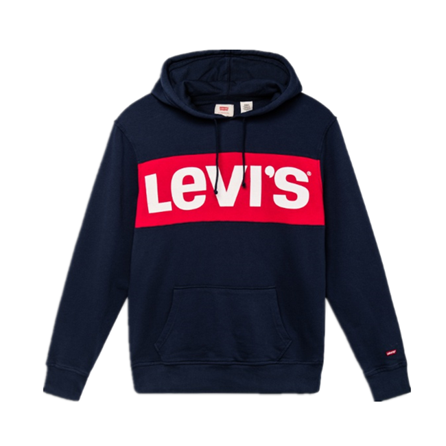 Levi's 撞色拼接連帽衛(wèi)衣