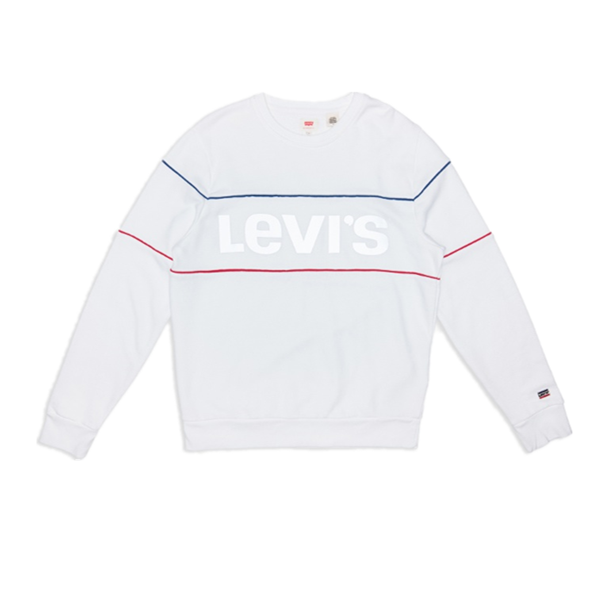 Levi's 字母LOGO印花圓領(lǐng)長袖衛(wèi)衣