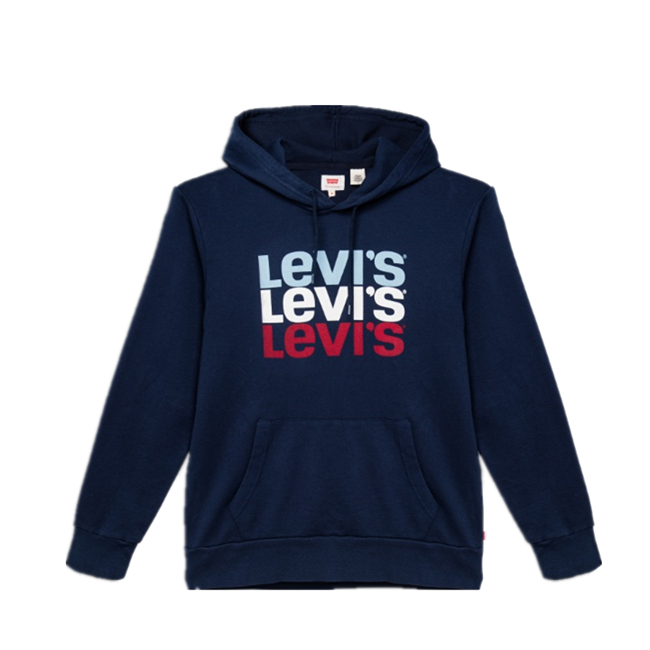 Levi's 字母印花連帽衛(wèi)衣