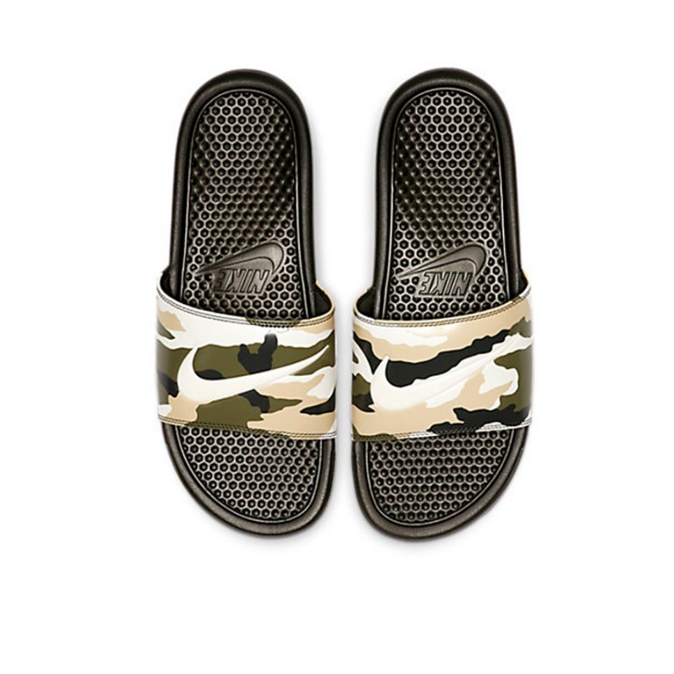 Nike Benassi Jdi 黃綠迷彩