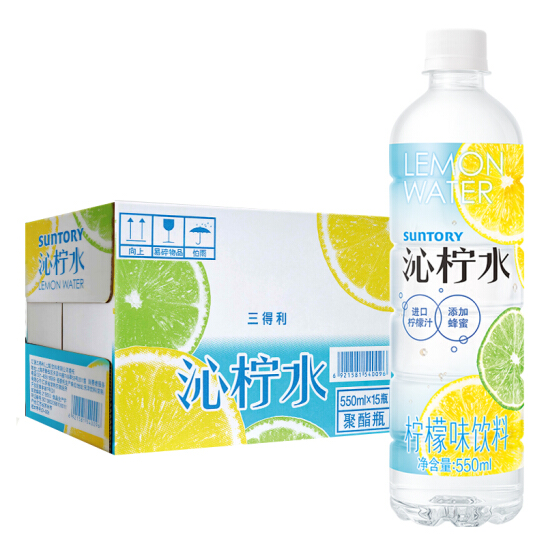 三得利 沁柠水 550ml*15瓶