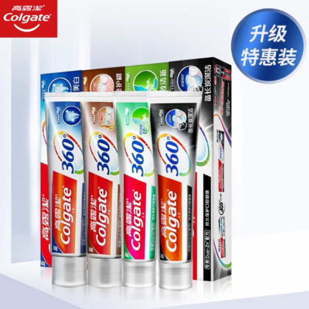 高露洁（Colgate） 360°双锌新升级牙膏家庭套装