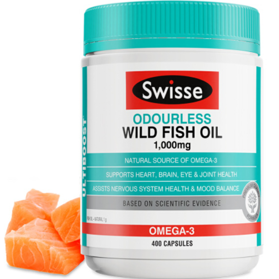 Swisse 野生鱼油软胶囊Omega-3 1000mg 400粒