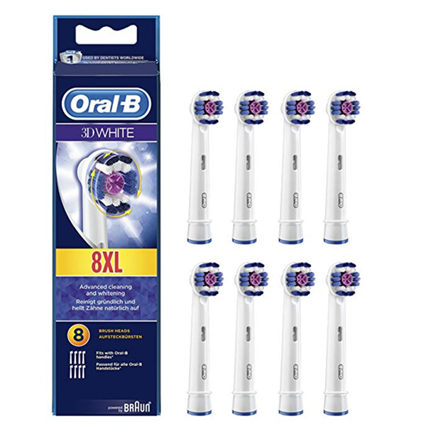 Oral-B 欧乐B 3D White 电动牙刷刷头*8支