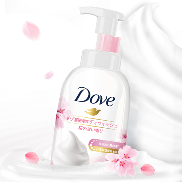 Dove 多芬 深层+樱花氨基酸沐浴露套装 400ml*2