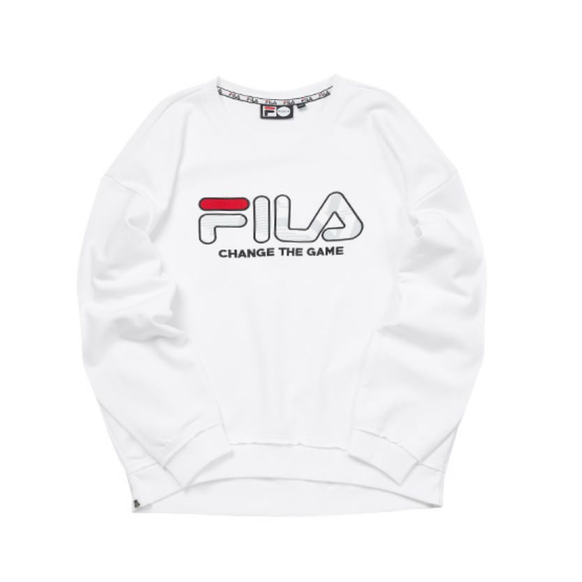 FILA 2019AW寬松線條LOGO衛(wèi)衣