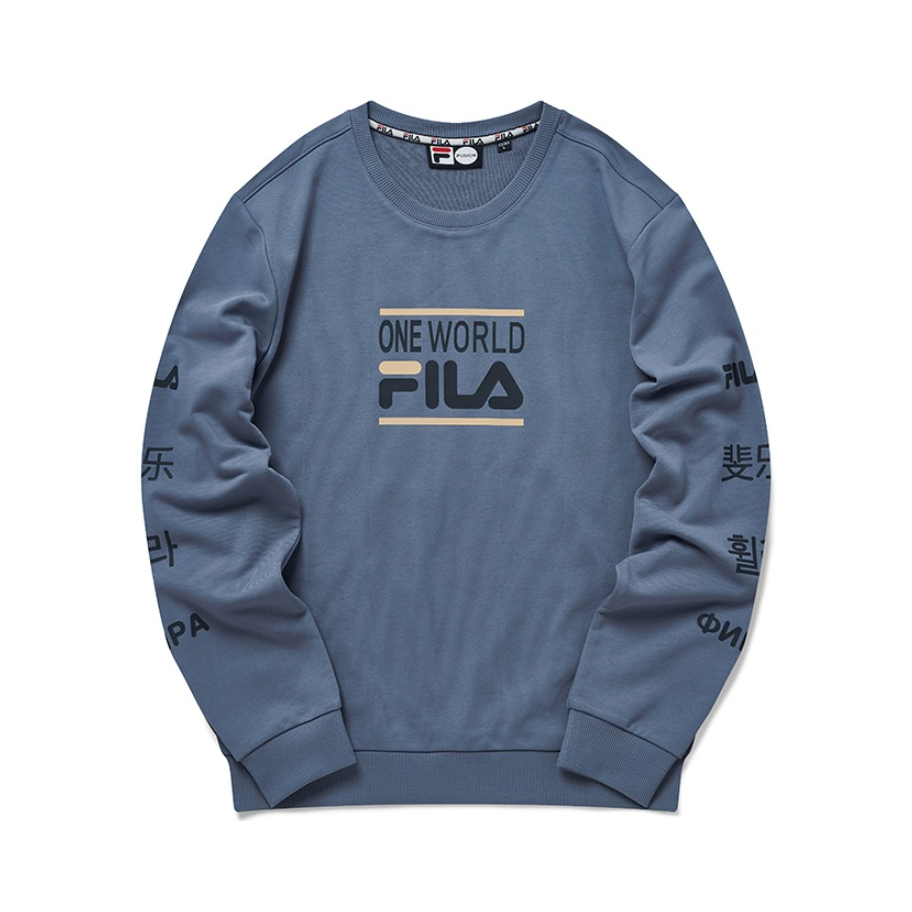 【优惠促销】FILA 2020SS经典LOGO圆领卫衣